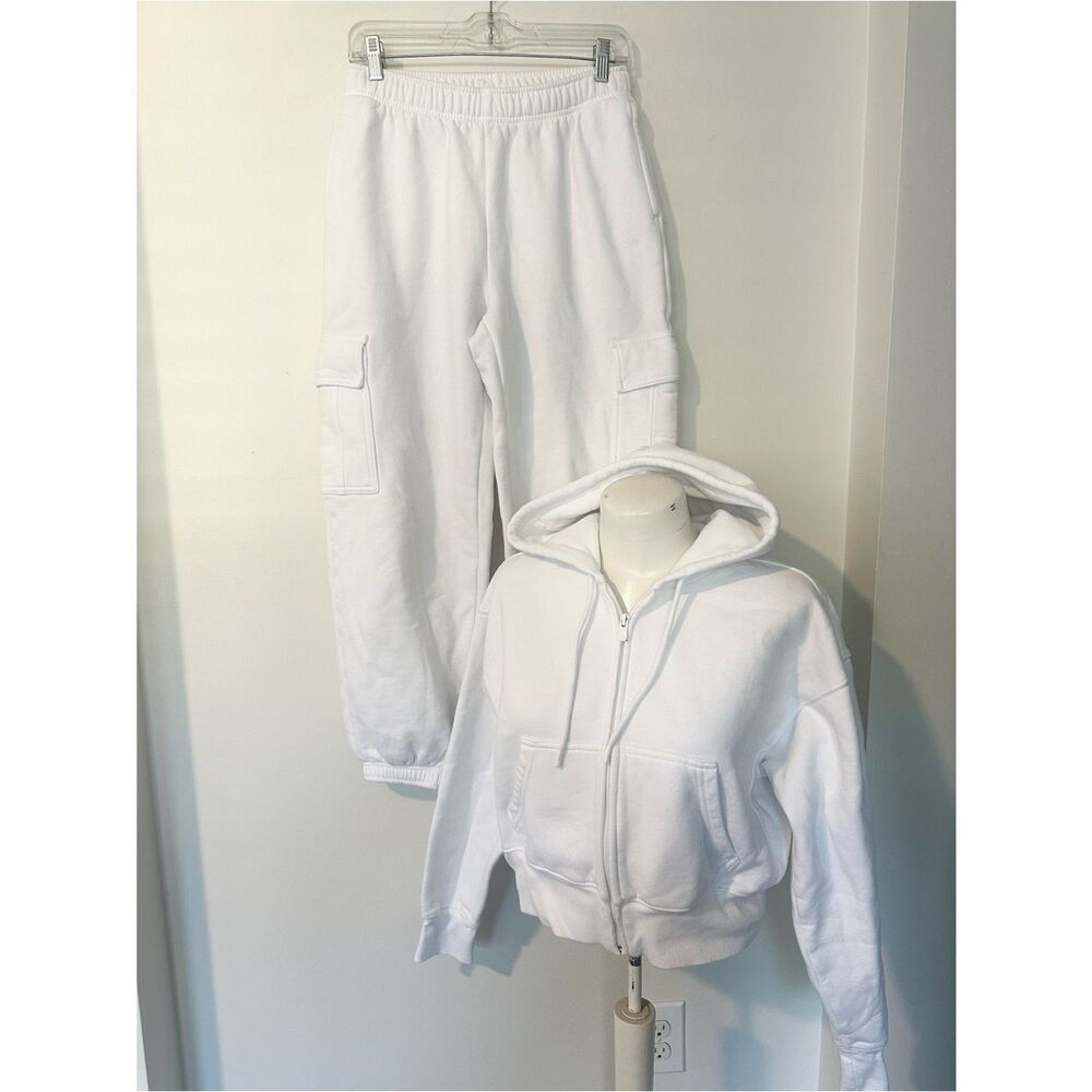 Aritzia Sweat Fleece Boyfrient Fit 2Pc Jogging Suit XS/S